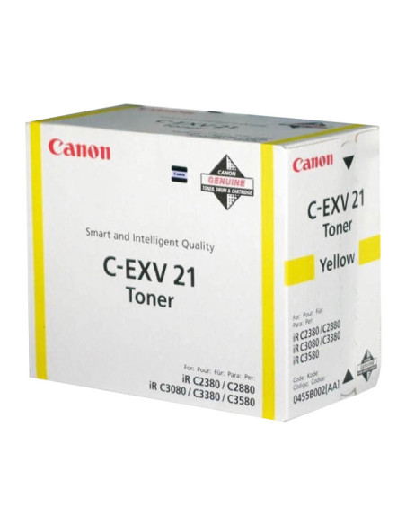 TONER CANON AMARILLO CEXV21 IRC-2380I2880I3380I ref 0455B002