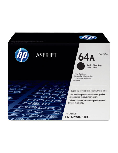 TONER HP N 64A CC364A NEGRO LASERJET P40144015451540104510 10000 PÁG