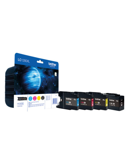 BROTHER MFCJ6510DWMFCJ6710DWMFCJ6910DW PACK 4 CARTUCHOS 2400 PÁGBK Y 1200 PÁG CMY
