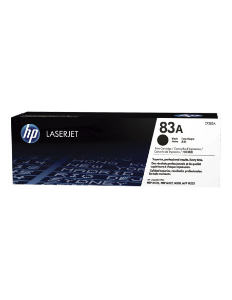 TONER HP N 83A CF283A LASERJET M125NW127NF127NW NEGRO 1500 PÁG