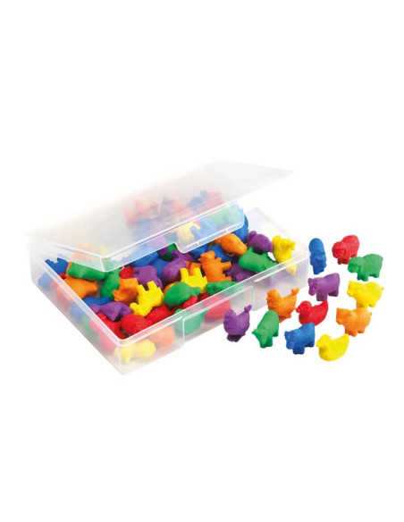 SET 72 FIGURAS HENBEA ANIMALES DE GRANJA