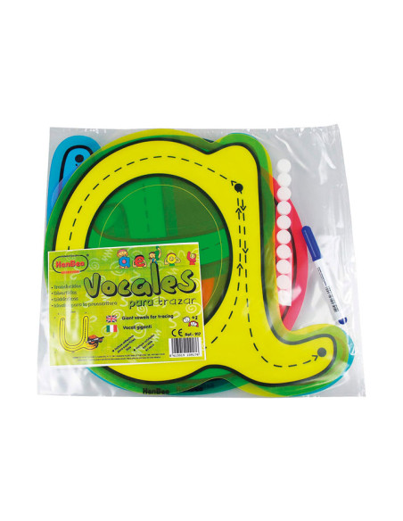 set vocales henbea grandes para trazar