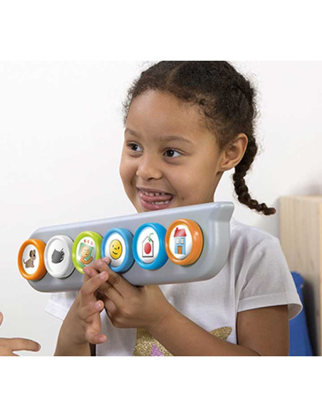 JUEGO MINILAND SEND A MESSAGE 4-7 AÑOS 4 Bases de juego  64 pinchos  105 pictogramas  guia didactica