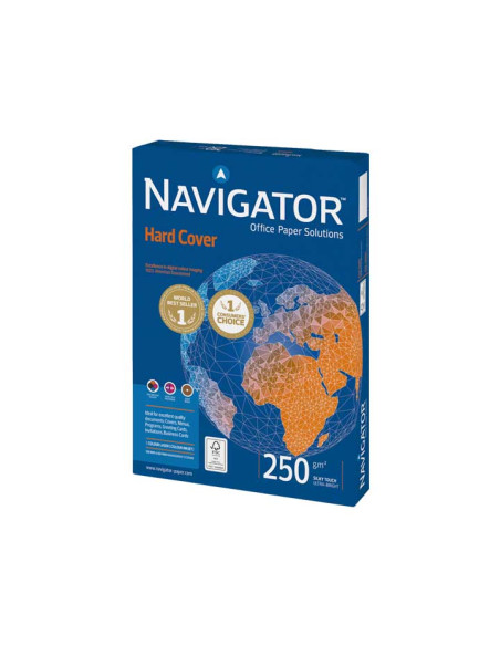 PAQUETE 125h PAPEL NAVIGATOR HARD COVER A4 250gr