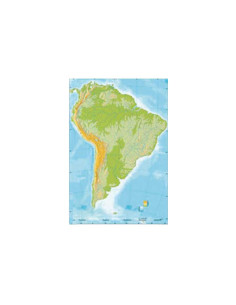 PACK 50 MAPAS MUDOS EN COLOR FÍSICO AMÉRICA DEL SUR