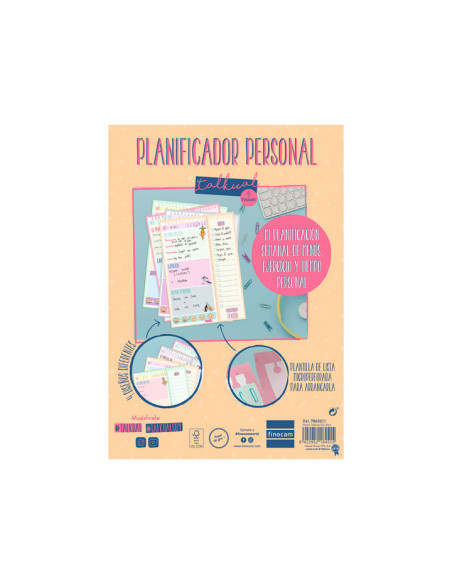 PLANIFICADOR FINOCAM A5 TALKUAL PERSONAL DÍA PÁGINA CASTELLANO