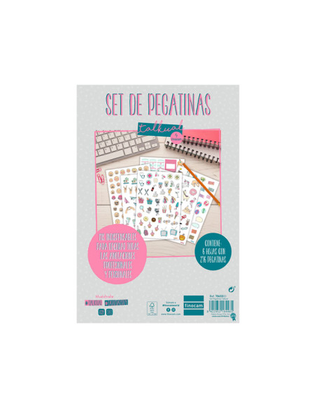 PEGATINAS FINOCAM SURTIDO SET de 6 hojas