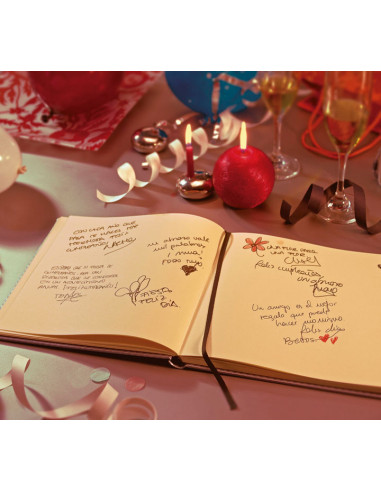 LIBRO DE FIRMAS FINOCAM PIEL LISA MF11 210x210cm 80H