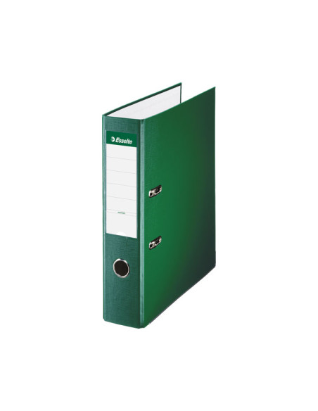 ESSELTE ARCHIVADOR PALANCA FOLIO LOMO ANCHO PP INTERIOR FORRADO EN PAPEL RADO CANTONERAS VERDE