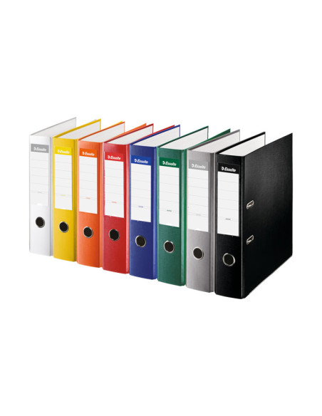 ESSELTE ARCHIVADOR PALANCA FOLIO LOMO ANCHO PP INTERIOR FORRADO EN PAPEL RADO CANTONERAS VERDE