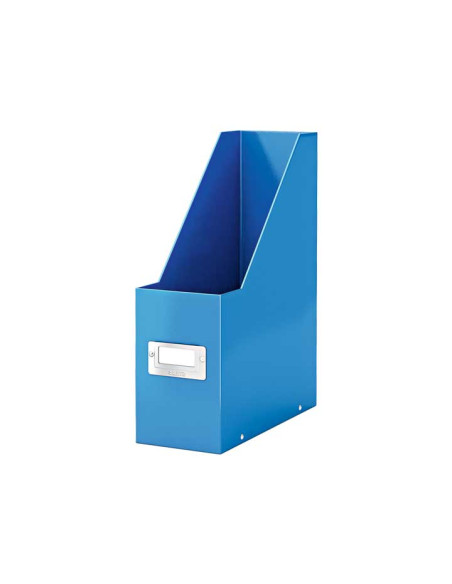 REVISTERO CARTON LEITZ CLICK&STORE forrado A4 100mm PLEGABLE AZUL