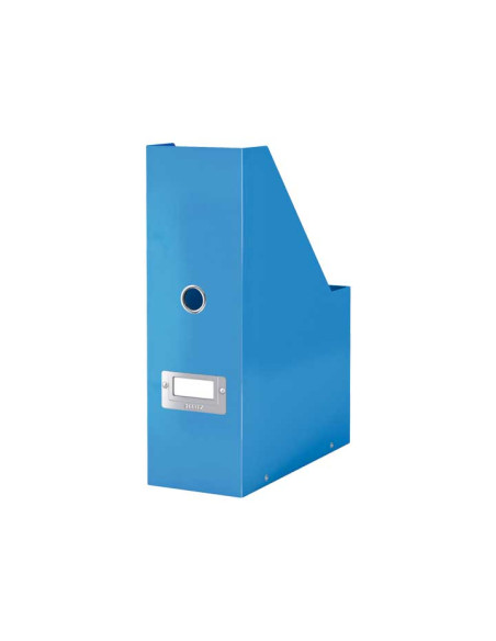 REVISTERO CARTON LEITZ CLICK&STORE forrado A4 100mm PLEGABLE AZUL