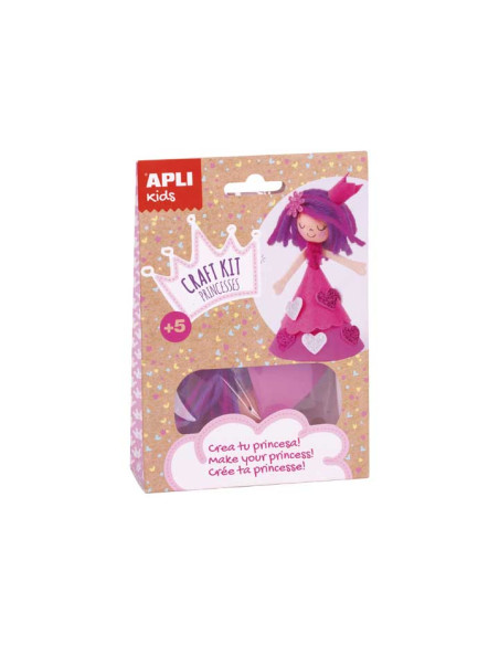 CAJA CRAFT KITS APLI PRINCESA ROSA 120X40X170 MM