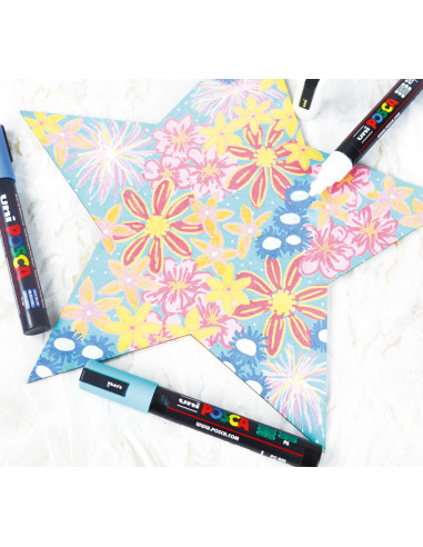 POSCA MARCADOR  PC-5M NO PERMANENTE PUNTA FORMA DE BALA 18 - 25 MM ALBARICOQUE