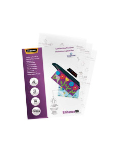 PACK 25 FUNDAS BRILLO FELLOWES PARA PLASTIFICAR A3 80 MICRAS