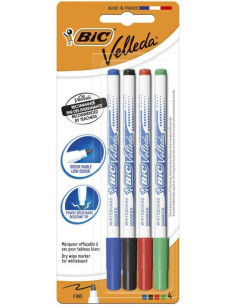 BLÍSTER 4 ROTULADORES BIC VELLEDA 1721