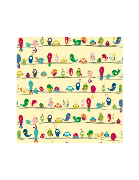 BOBINA PAPEL DE REGALO POLLITOS 31cm