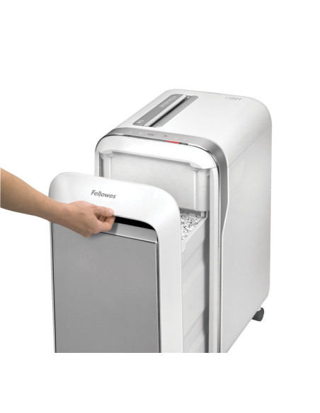 DESTRUCTORA FELLOWES LX221 BLANCA 20h PARTIC Nvseg5- particula 2x12mm ancho 200mm dep30L