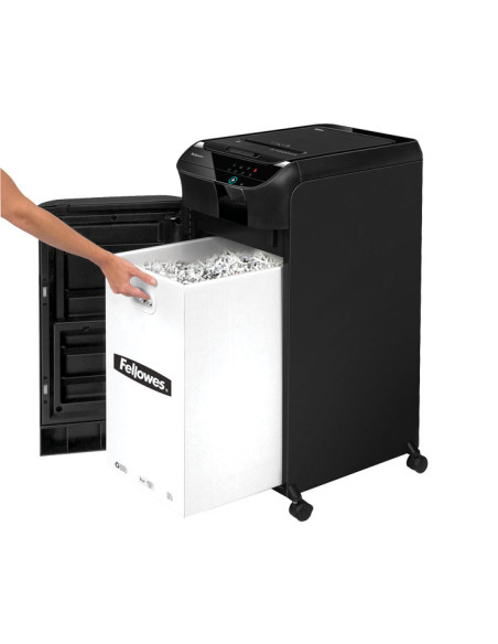 DESTRUCTORA FELLOWES AUTOMAX 600M 600h PARTIC Nvseg5 - partícula 2x12mm ancho 230mm dep83L