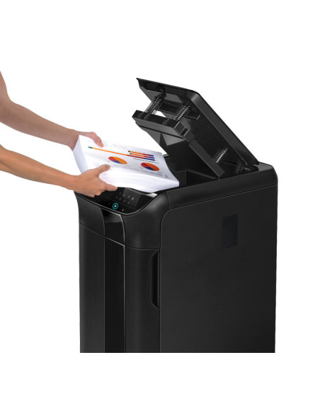 DESTRUCTORA FELLOWES AUTOMAX 600M 600h PARTIC Nvseg5 - partícula 2x12mm ancho 230mm dep83L