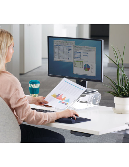 SOPORTE REGULABLE MONITOR FELLOWES CLARITY CON ATRIL