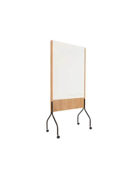 PIZARRA LACADA MAGNETICA ROCADA 92x120 DOBLE CARA BLANCA Y MELAMINA CON RUEDAS