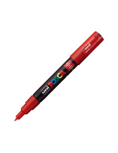 POSCA MARCADOR  PC-1M NO PERMANENTE PUNTA FINA 07-1MM ROJO 2