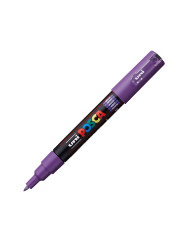 POSCA MARCADOR  PC-1M NO PERMANENTE PUNTA FINA 07-1MM VIOLETA