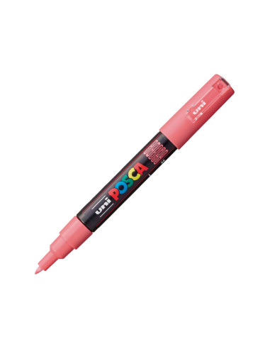 POSCA MARCADOR  PC-1M NO PERMANENTE PUNTA FINA 07-1MM ROSA CORAL
