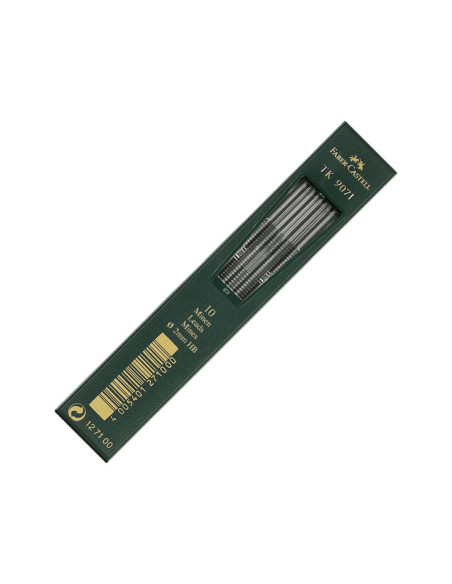 ESTUCHE 10 MINAS FABER CASTELL TK 9071 2mm HB