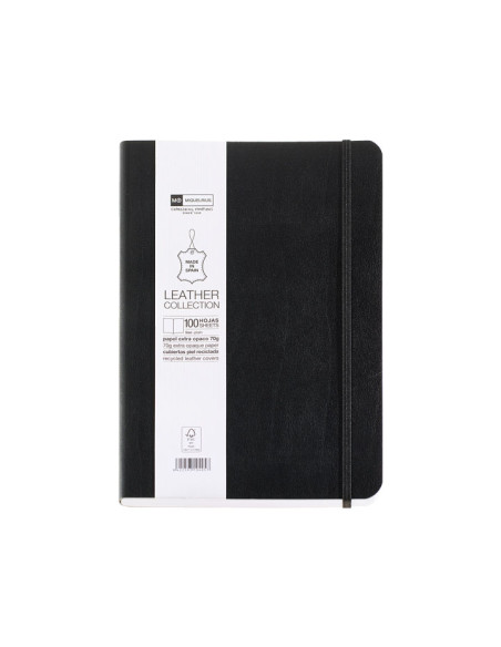 CUADERNO MIQUEL RIUS NOTEBOOK FLEXIBLE PIEL 4 SIN ÍNDICE 100h LISO