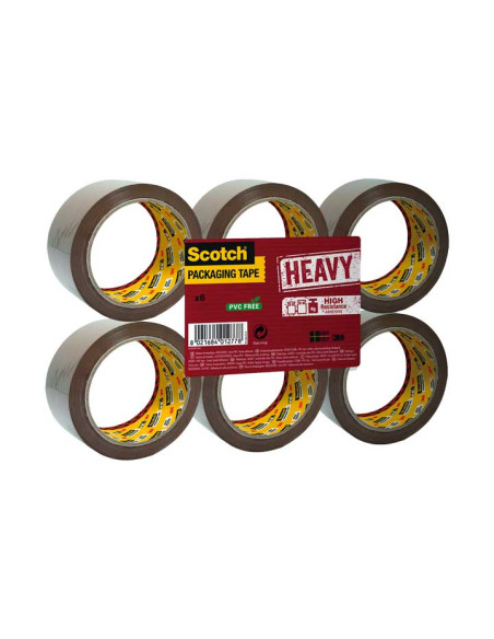 PACK 6 ROLLOS CINTA EMBALAR SCOTCH 371 50mmx132m PACK 6 ROLLOS CINTA EMBALAR SCOTCH 371 50mmx132m