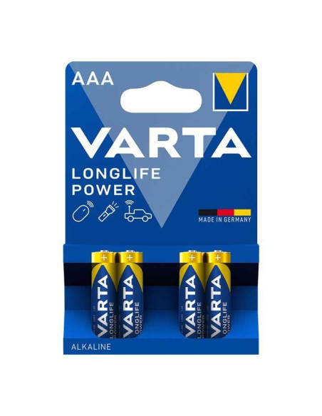 BLÍSTER 4 PILAS VARTA AAA LONGLIFE POWER LR03