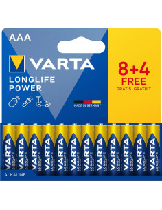 BLÍSTER 84 PILAS VARTA AAA LONGLIFE POWER LR03 15V 2