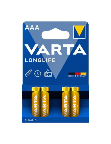 BLÍSTER 4 PILAS VARTA AAA LONGLIFE LR03 15V