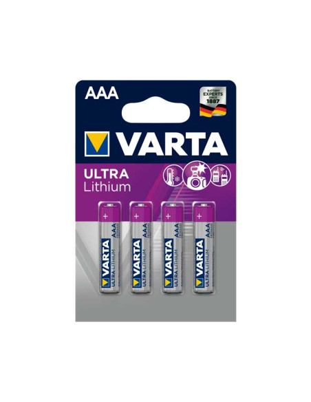 BLÍSTER 4 PILAS VARTA ULTRA LITHIUM AAA