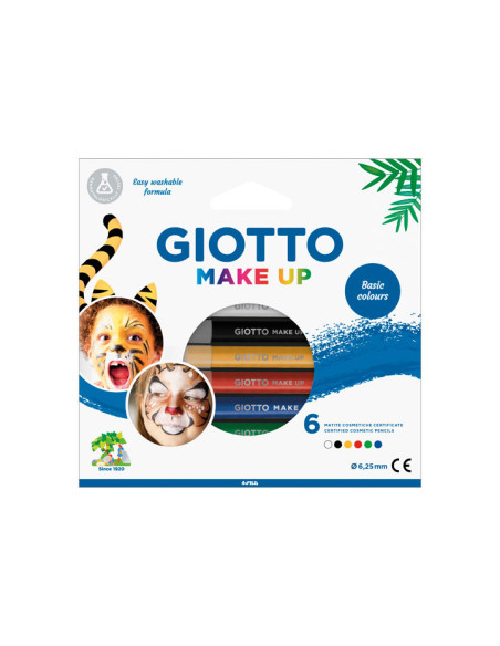 MAQUILLAJE GIOTTO MAKE UP SET LAPICES COSMETICOS COLORES CLASICOS CAJA DE 6
