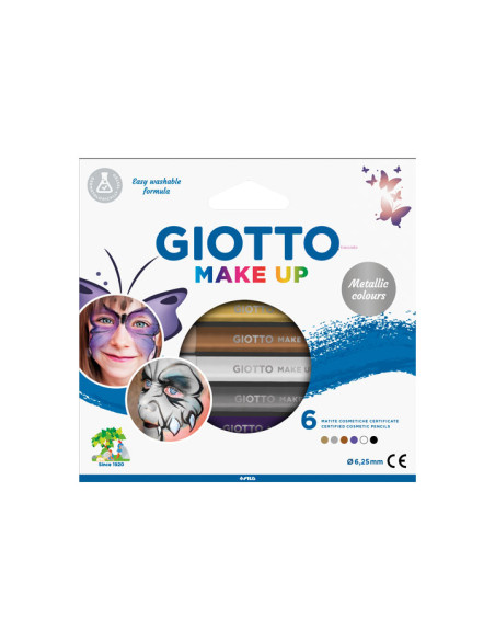 MAQUILLAJE GIOTTO MAKE UP LAPICES COSMETICOS GLAMOUR CAJA de 6