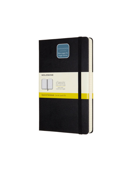 CUADERNO MOLESKINE CLÁSICO EXPANDED 13x21cm CUADRÍCULA