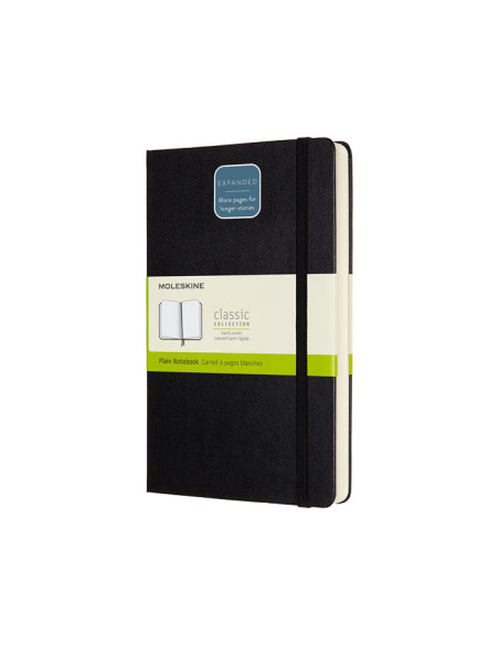 CUADERNO MOLESKINE CLÁSICO EXPANDED 13x21cm LISO