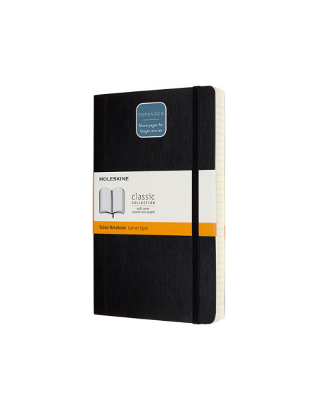 CUADERNO MOLESKINE CLÁSICO EXPANDED 13x21cm TAPA BLANDA HORIZONTAL