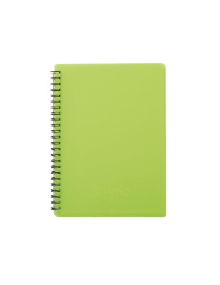 CARPETA DE ESPIRAL PARDO 50 FUNDAS STUDIO STYLE