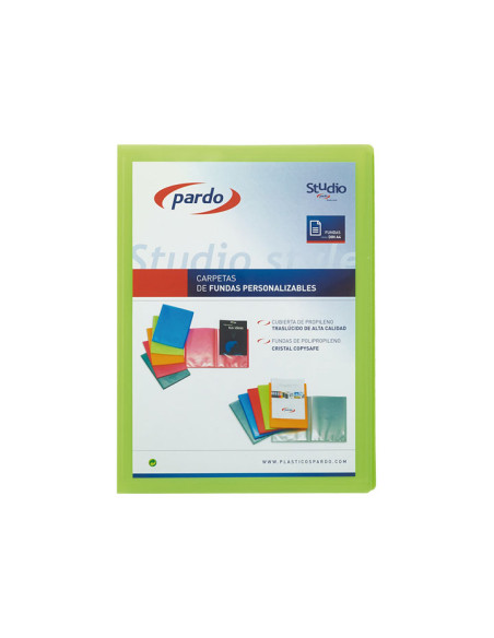 CARPETA 30 FUNDAS PARDO STUDIO STYLE PERSONALIZABLE A4