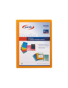 CARPETA 50 FUNDAS PARDO STUDIO STYLE PERSONALIZABLE A4