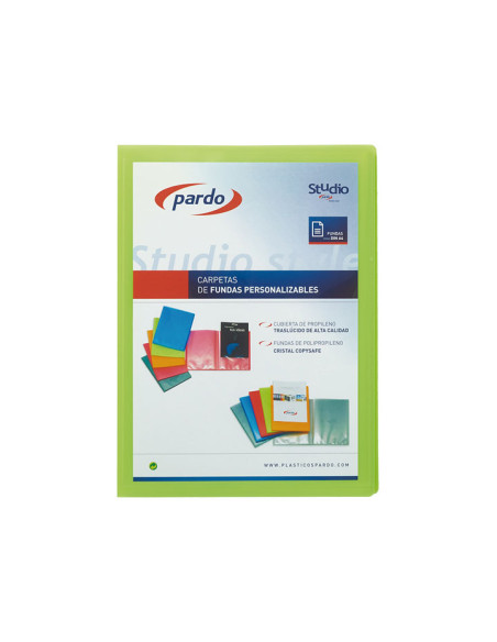 CARPETA 50 FUNDAS PARDO STUDIO STYLE PERSONALIZABLE A4