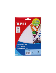 BLÍSTER 15h ETIQUETAS APLI 105x148mm A5