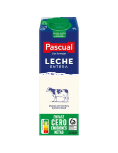 CAJA 6 BRICKS LECHE PASCUAL ENTERA 1L 2