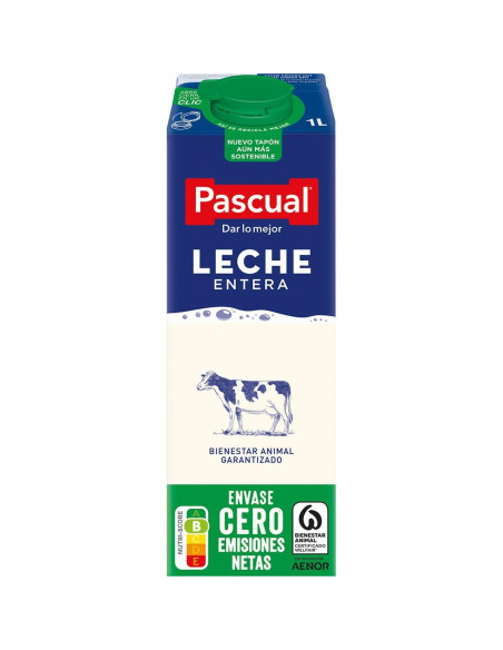 CAJA 6 BRICKS LECHE PASCUAL ENTERA 1L