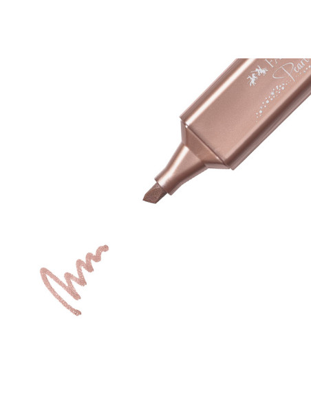 FABER CASTELL MARCADOR TEXTLINER 46 METÁLICO ORO ROSA