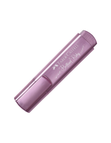 FABER CASTELL MARCADOR TEXTLINER 46 METÁLICO RUBÍ